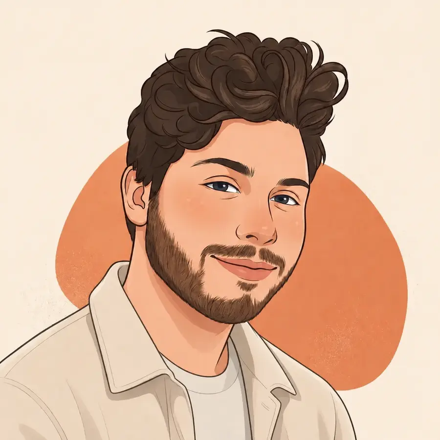 Retrato ilustrado de Bryan Estrada